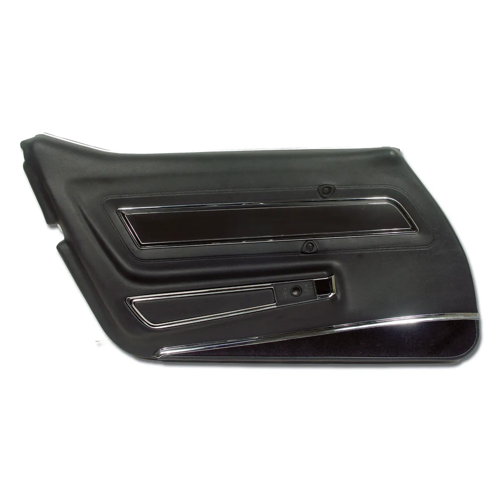 C3 1977 Corvette Interior Package - Full Leather Covers, Foam, Deluxe Door Panels - Black