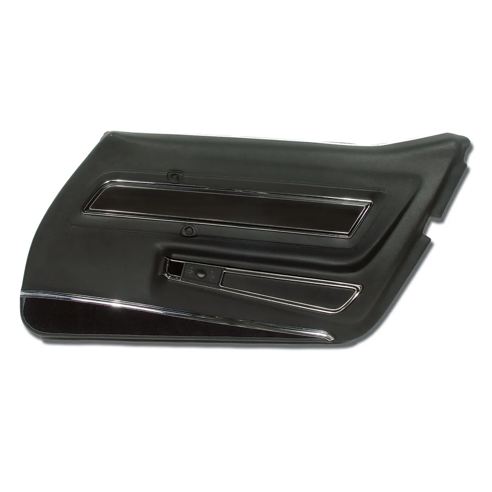 C3 1977 Corvette Interior Package - Full Leather Covers, Foam, Deluxe Door Panels - Black