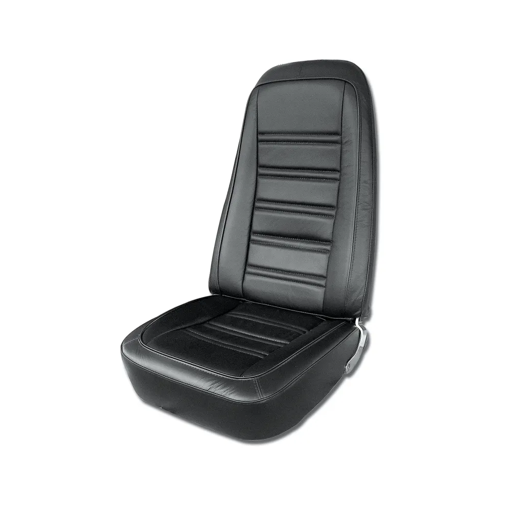 C3 1978 Corvette Interior Package - Full Leather Covers, Foam, Deluxe Door Panels - Black