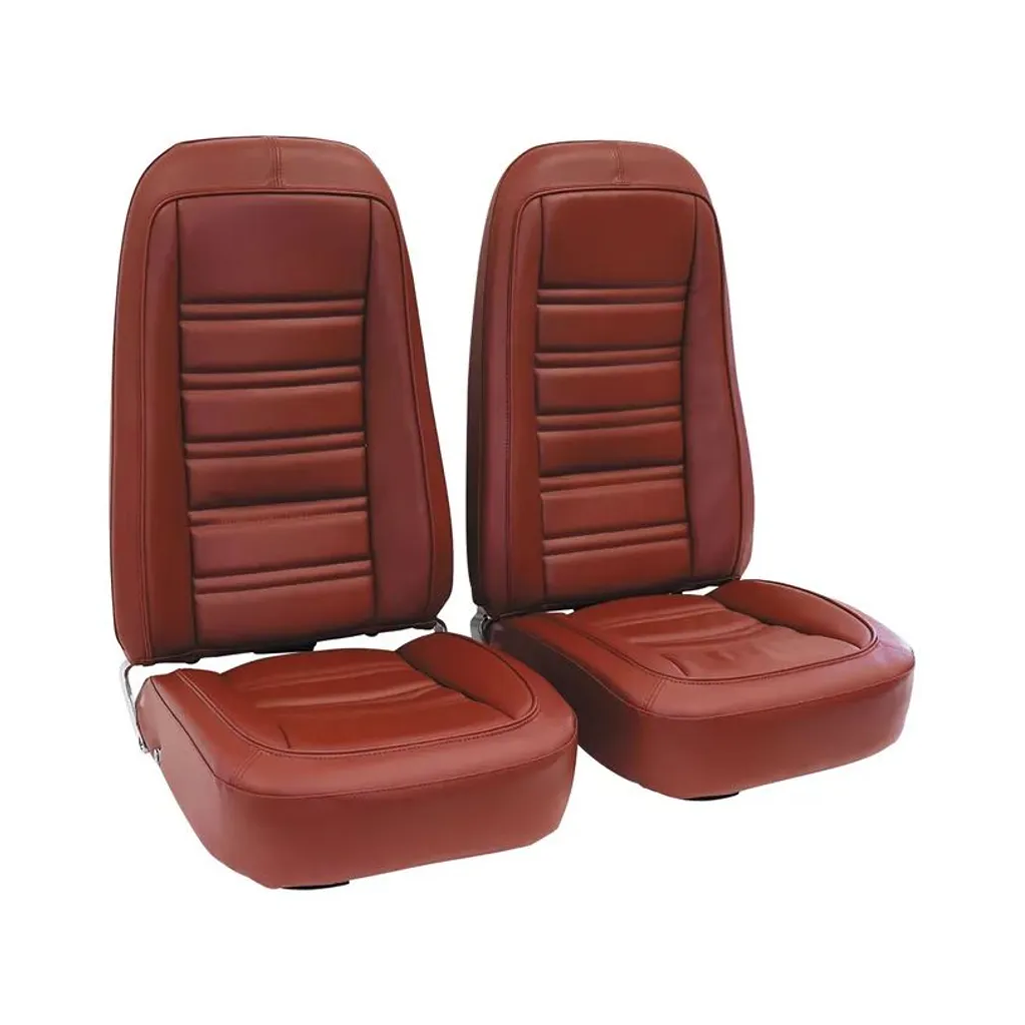 C3 1976-1978 Corvette Mounted Seats 100% Leather - Pair