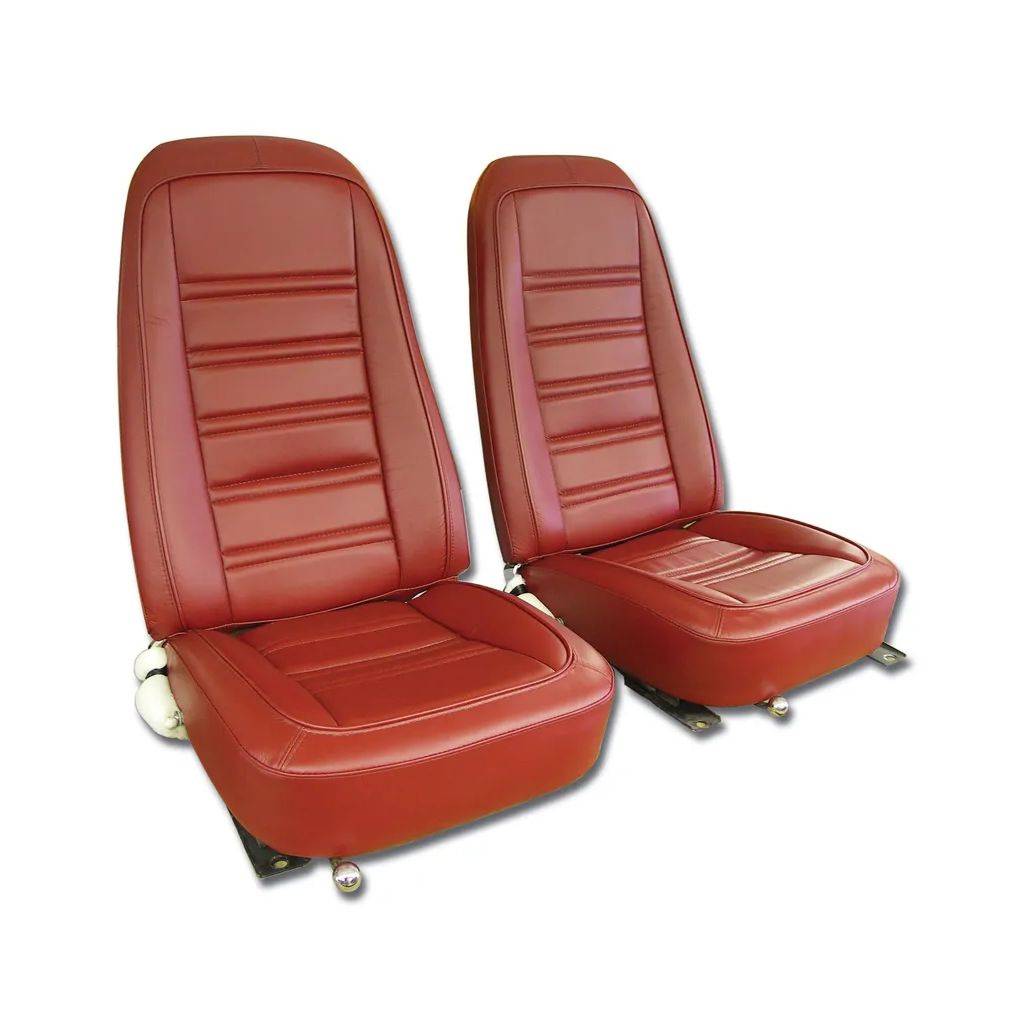 C3 1976-1978 Corvette Mounted Seats 100% Leather - Pair