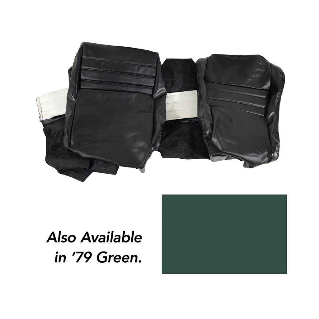 C3 1978-1982 Corvette Leather Seat Covers - Leather/Vinyl Original 2-Inch Bolster