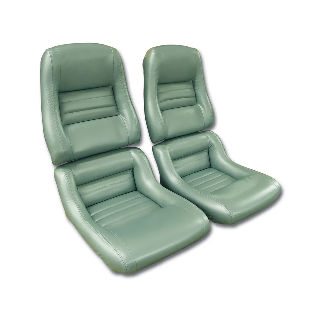 C3 1978-1982 Corvette Leather Seat Covers - Leather/Vinyl Original 2-Inch Bolster