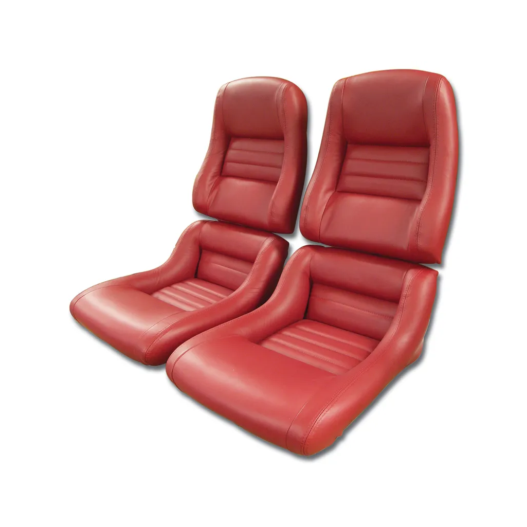C3 1979-1982 Corvette Leather Seat Covers 100% Leather 2-Inch Bolster