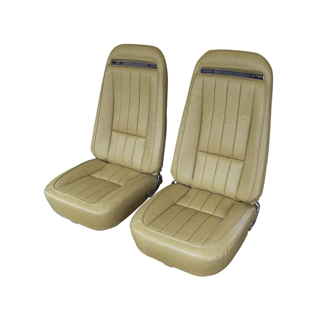 C3 1970-1971 Corvette "Leather-Like" Vinyl Seat Covers - Pair