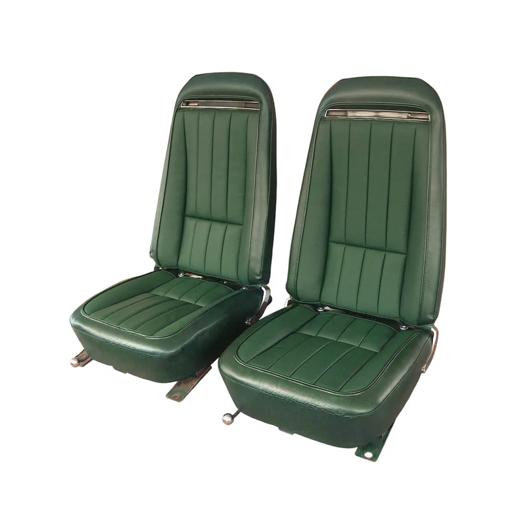 C3 1970-1971 Corvette "Leather-Like" Vinyl Seat Covers - Pair