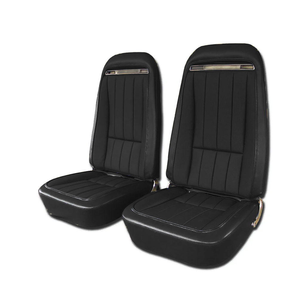 C3 1970-1971 Corvette "Leather-Like" Vinyl Seat Covers - Pair