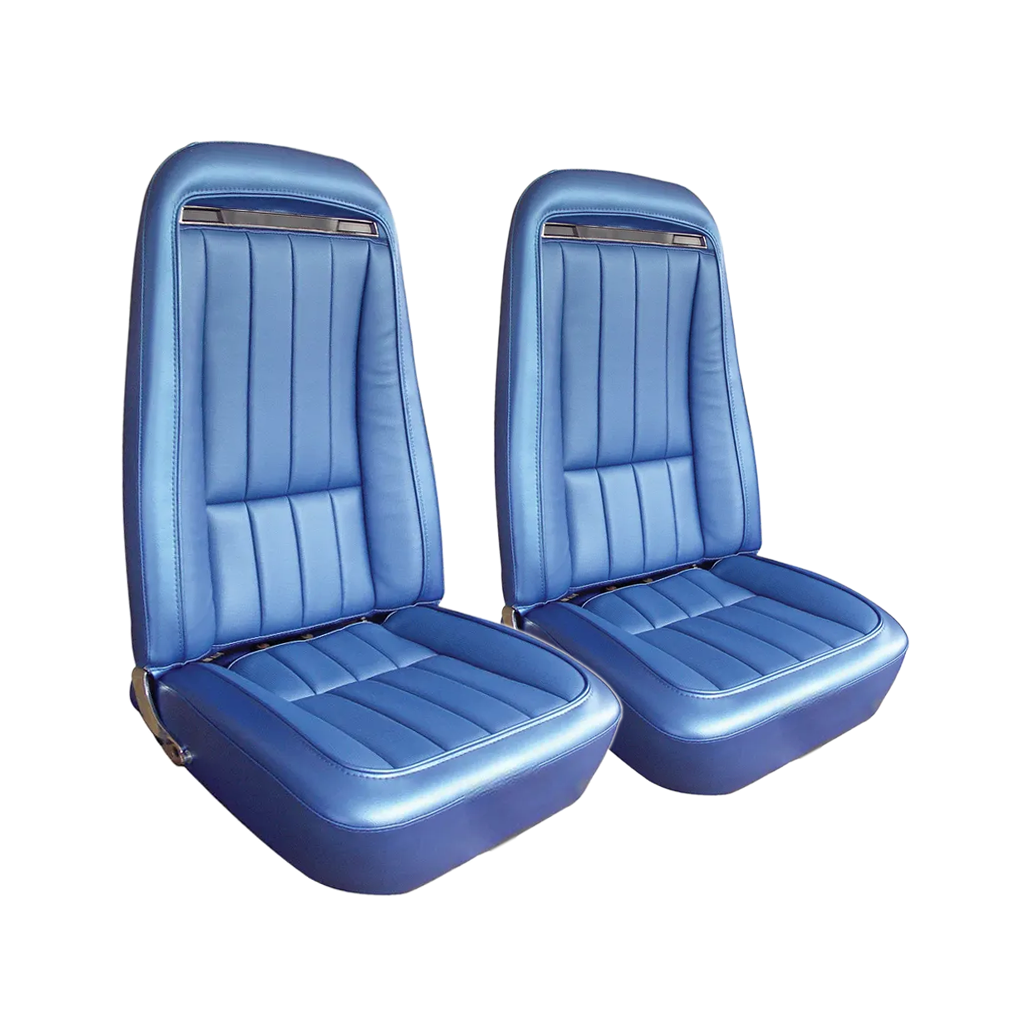 C3 1970-1971 Corvette "Leather-Like" Vinyl Seat Covers - Pair