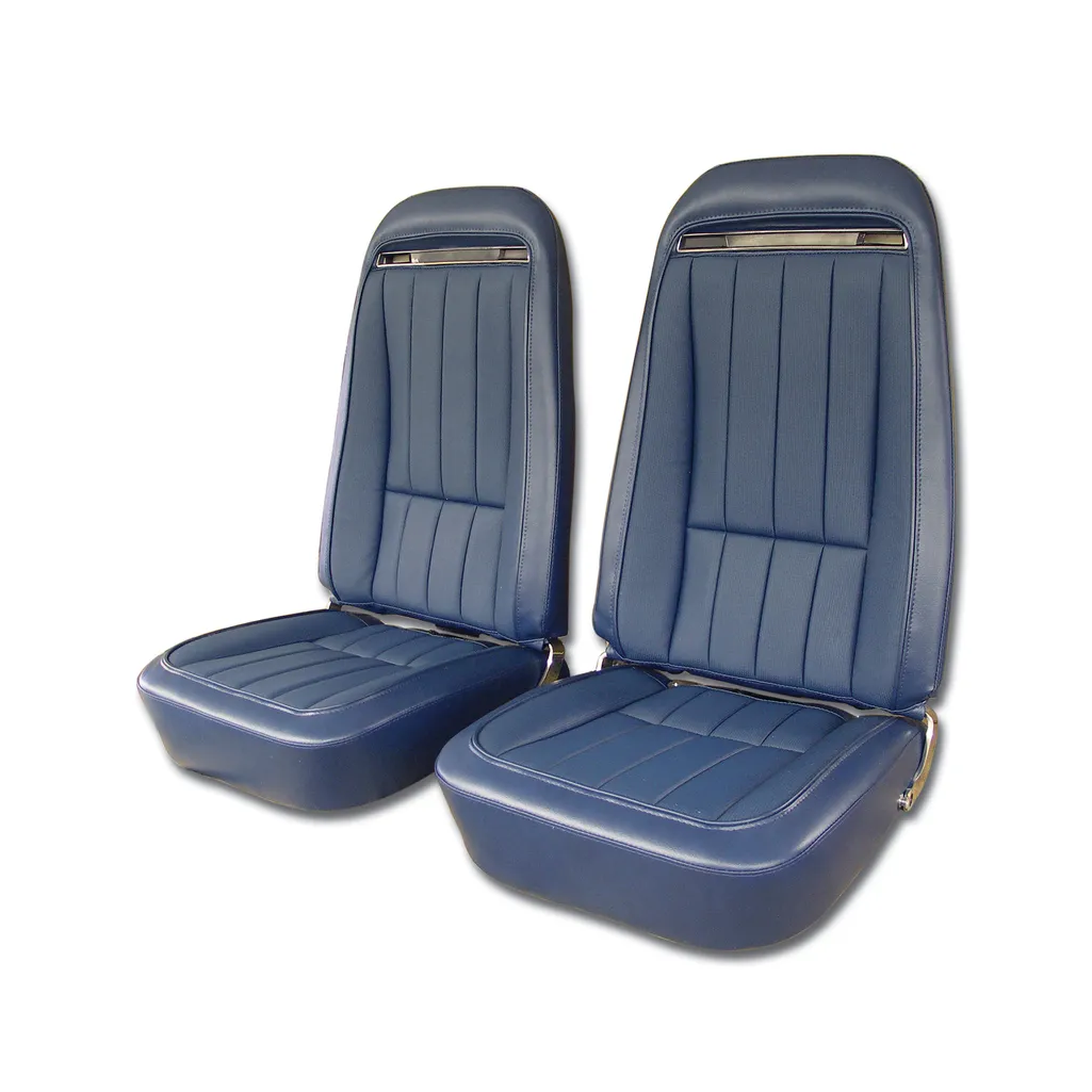 C3 1970-1971 Corvette "Leather-Like" Vinyl Seat Covers - Pair