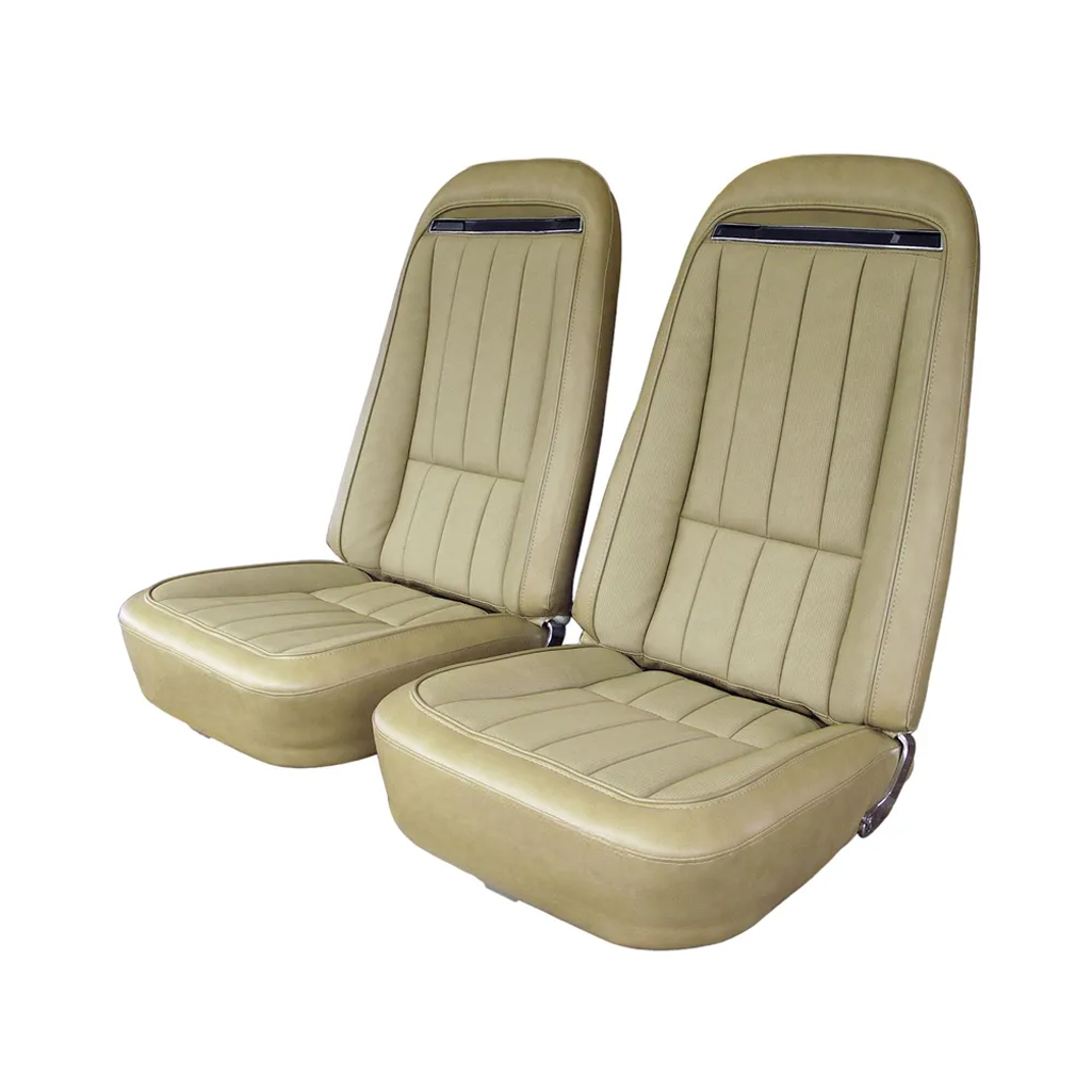C3 1972-1974 Corvette "Leather-Like" Vinyl Seat Covers - Pair