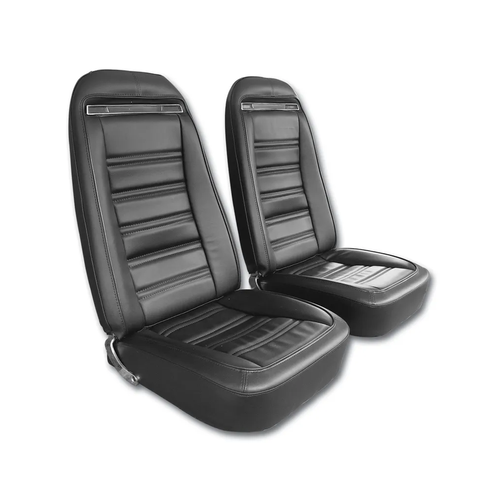 C3 1972-1974 Corvette "Leather-Like" Vinyl Seat Covers - Pair