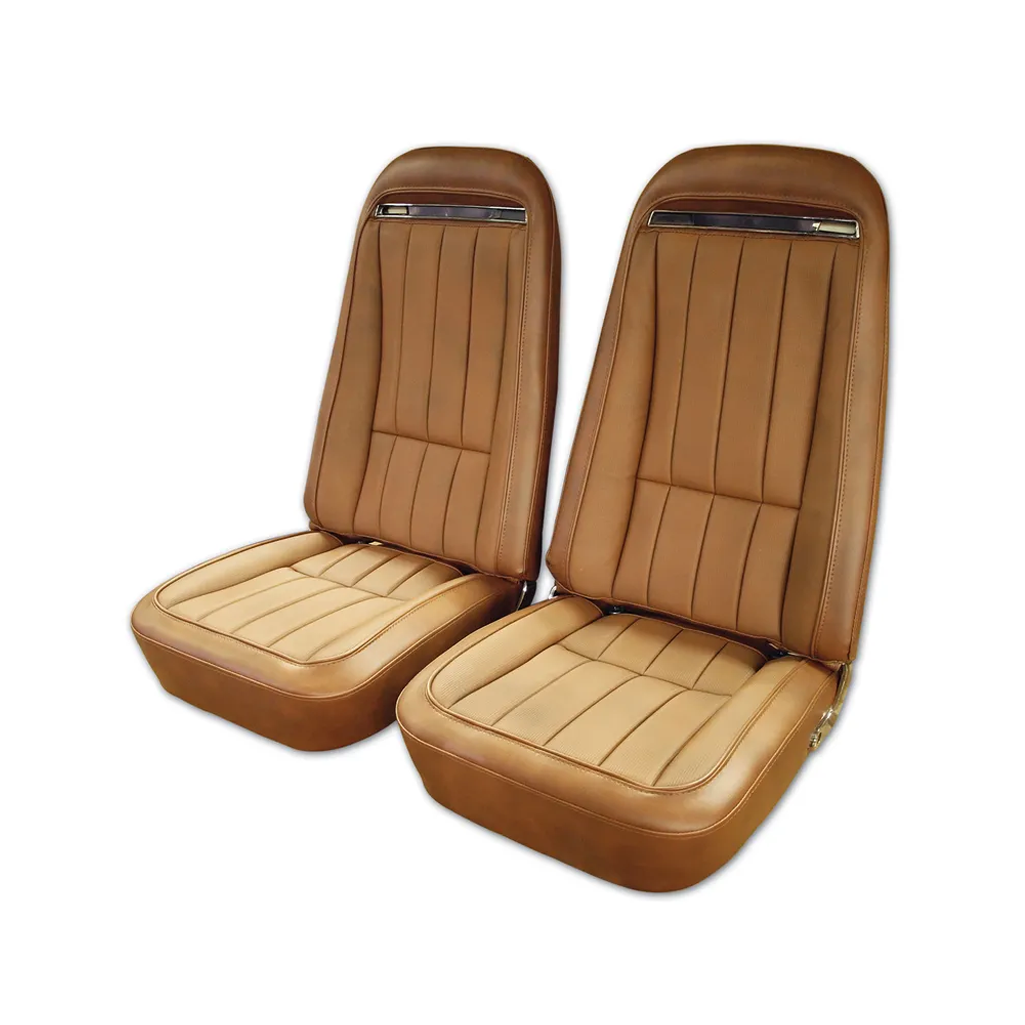 C3 1972-1974 Corvette "Leather-Like" Vinyl Seat Covers - Pair