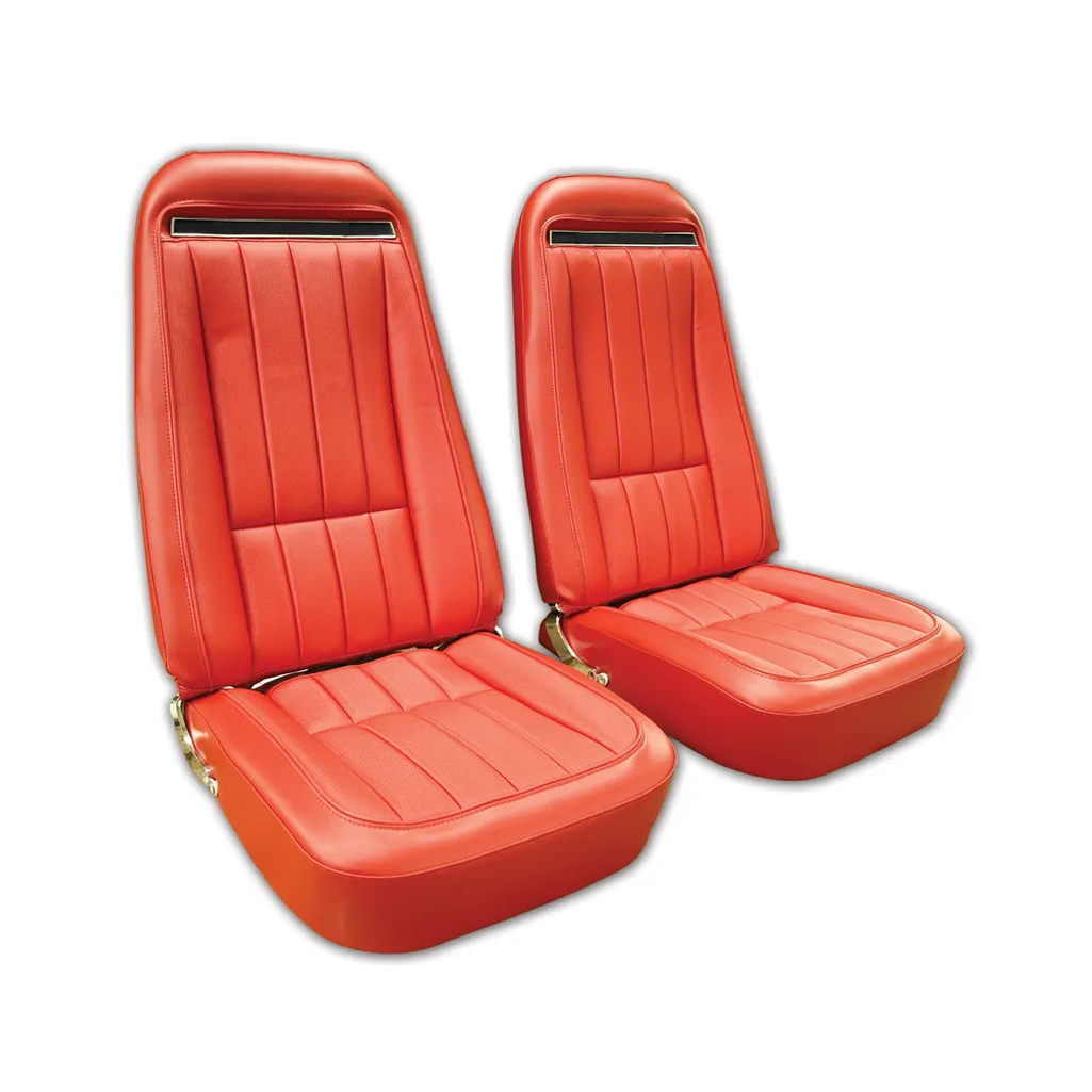 C3 1972-1974 Corvette "Leather-Like" Vinyl Seat Covers - Pair