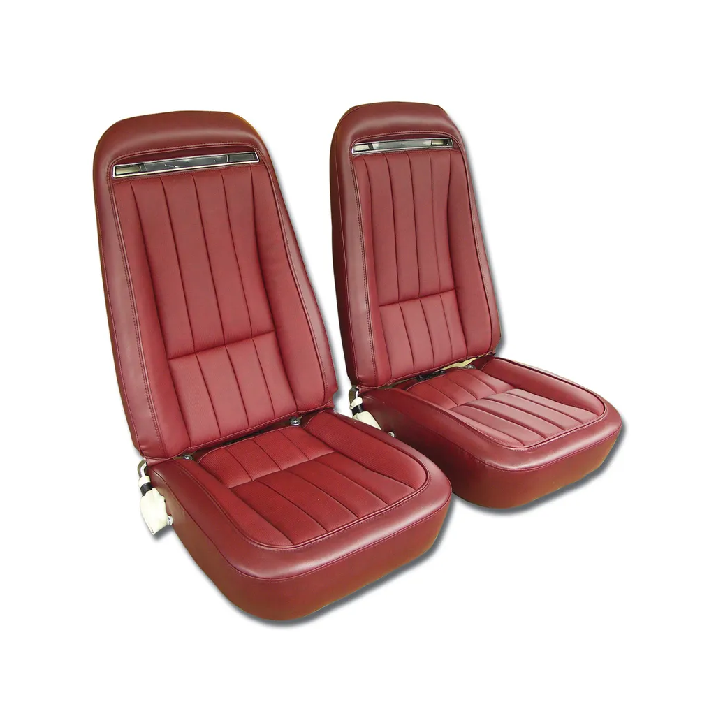 C3 1972-1974 Corvette "Leather-Like" Vinyl Seat Covers - Pair