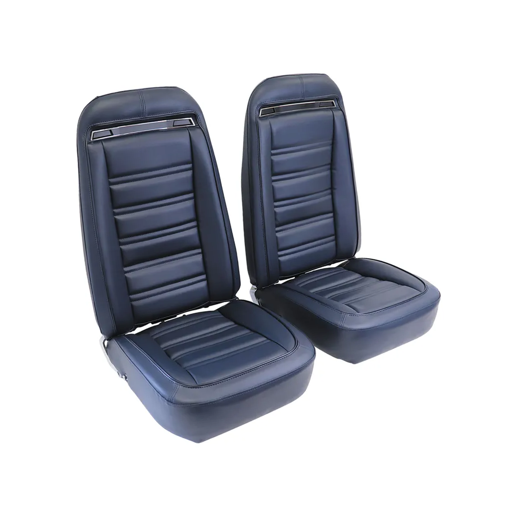 C3 1972-1974 Corvette "Leather-Like" Vinyl Seat Covers - Pair
