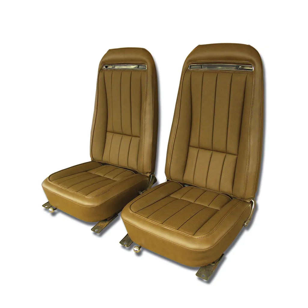 C3 1972-1974 Corvette "Leather-Like" Vinyl Seat Covers - Pair