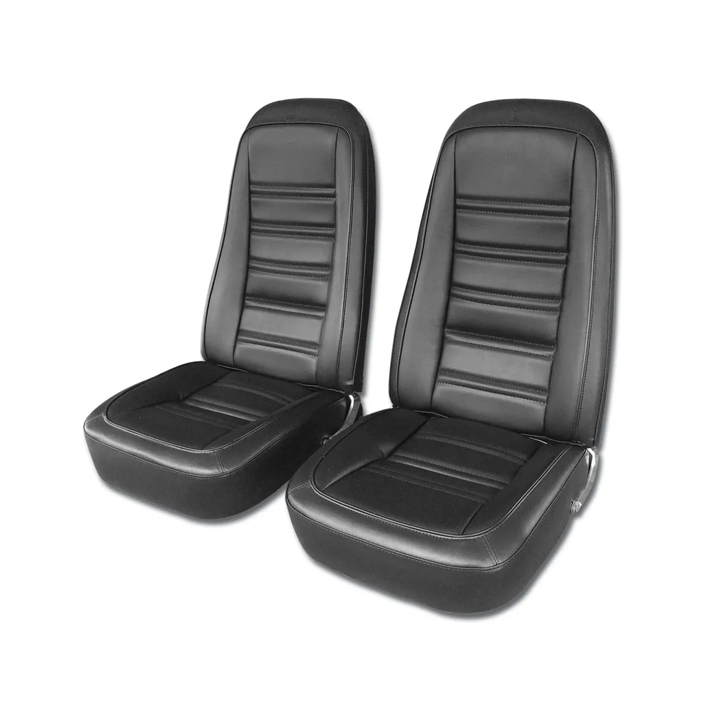 C3 1976-1978 Corvette "Leather-Like" Vinyl Seat Covers - Pair