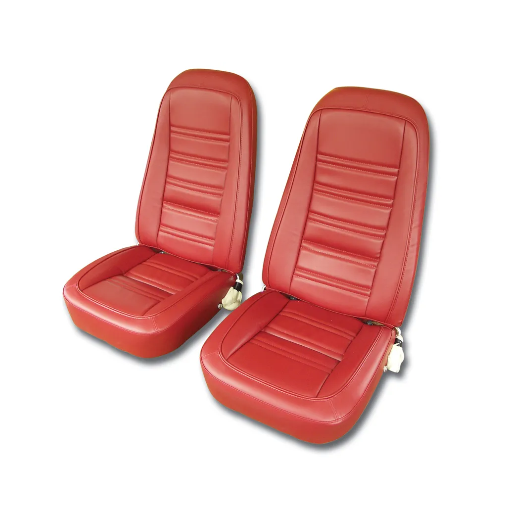C3 1976-1978 Corvette "Leather-Like" Vinyl Seat Covers - Pair