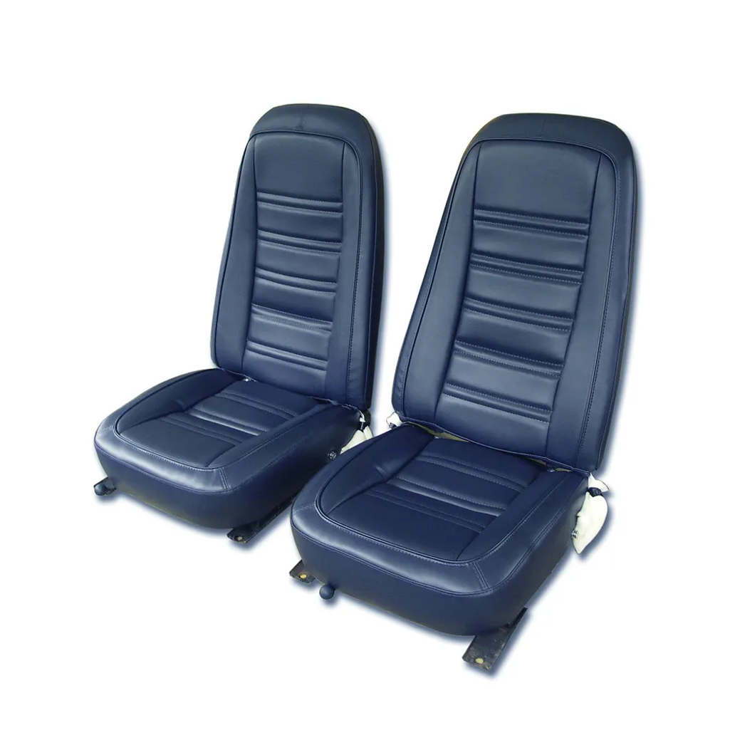 C3 1976-1978 Corvette "Leather-Like" Vinyl Seat Covers - Pair