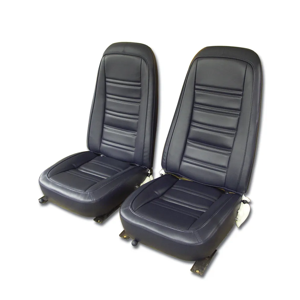 C3 1976-1978 Corvette "Leather-Like" Vinyl Seat Covers - Pair