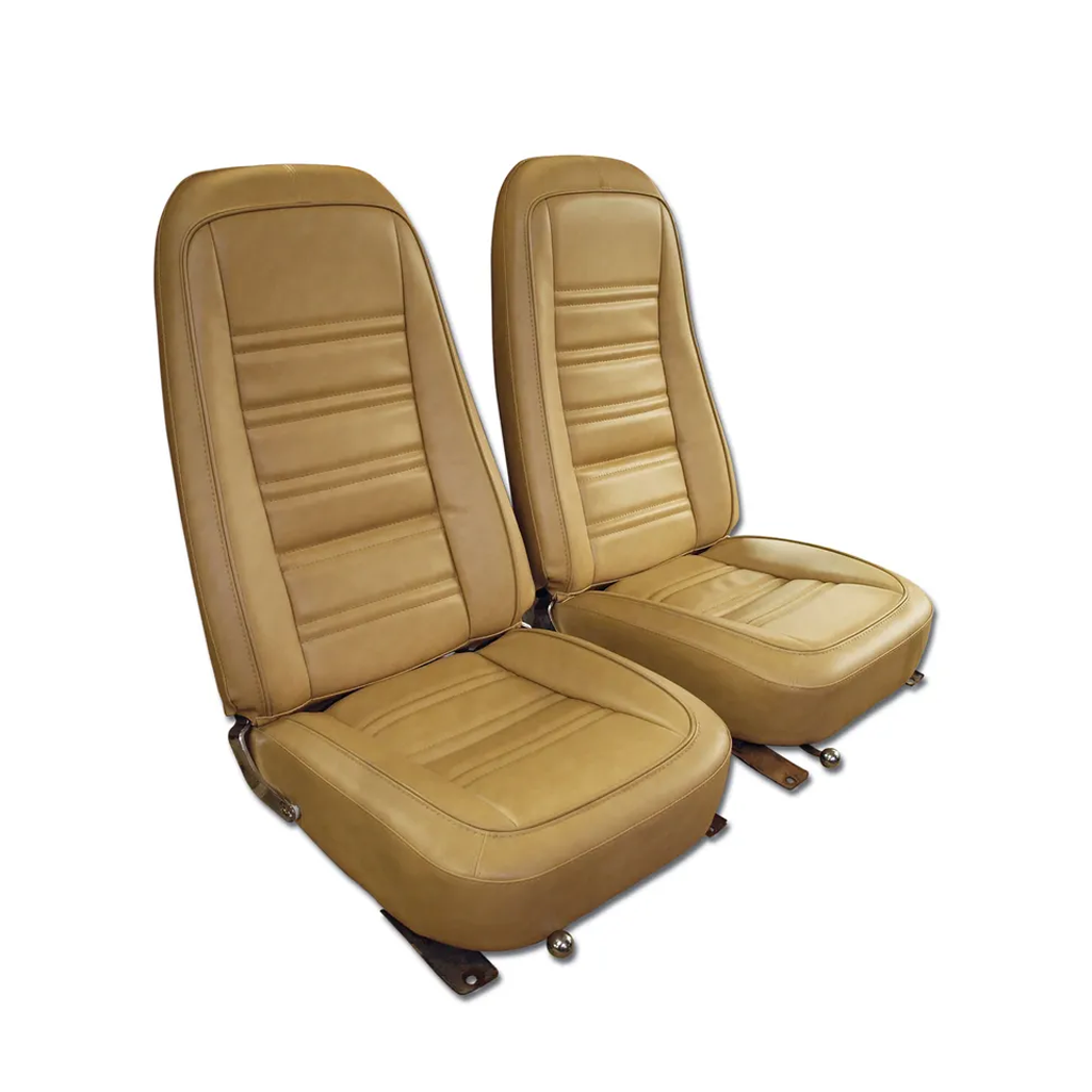 C3 1976-1978 Corvette "Leather-Like" Vinyl Seat Covers - Pair