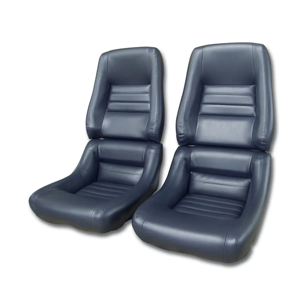 C3 1978-1982 Corvette "Leather-Like" Vinyl Seat Covers - 4-Inch Bolster - Pair