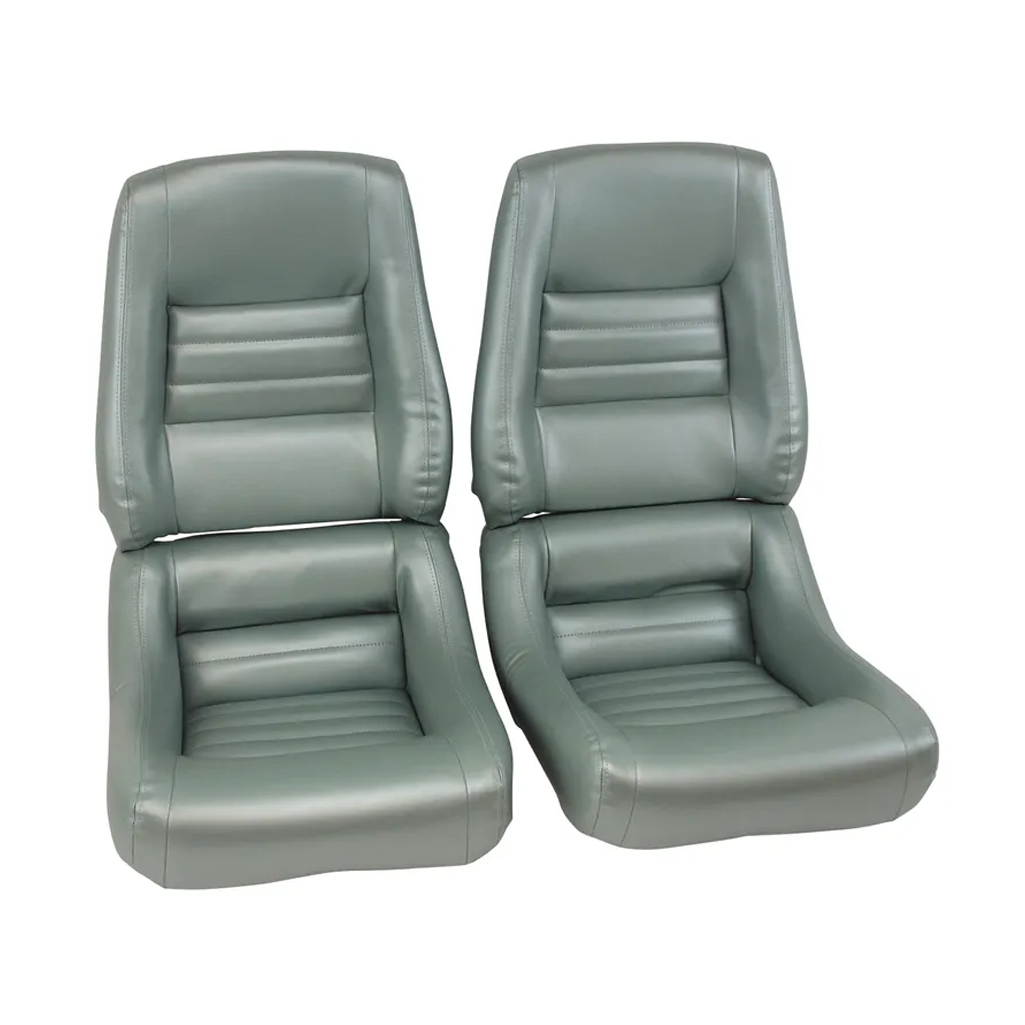 C3 1978-1982 Corvette "Leather-Like" Vinyl Seat Covers - 4-Inch Bolster - Pair