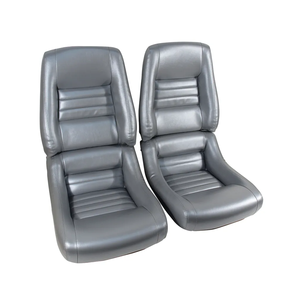 C3 1978-1982 Corvette "Leather-Like" Vinyl Seat Covers - 4-Inch Bolster - Pair