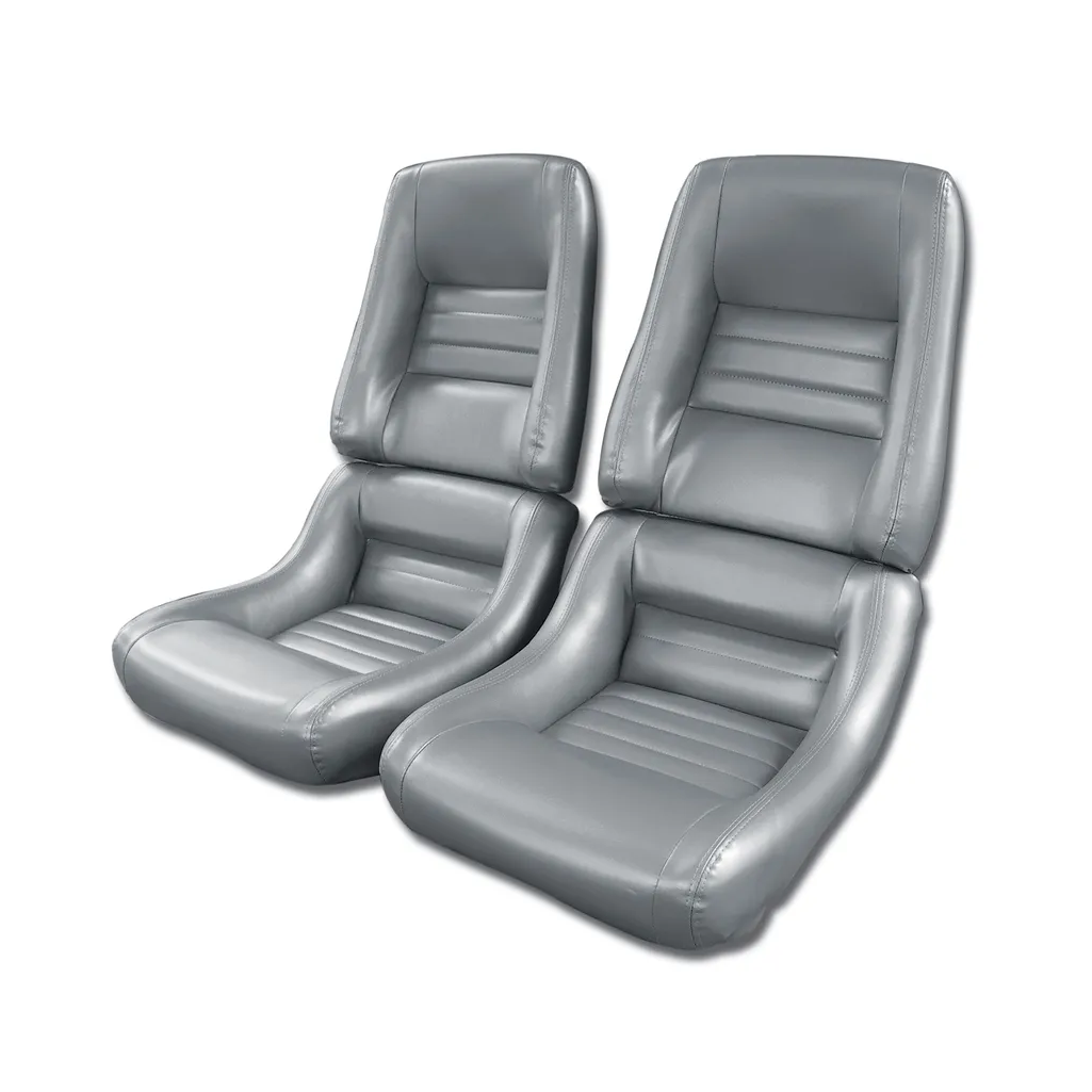 C3 1978-1982 Corvette "Leather-Like" Vinyl Seat Covers - 4-Inch Bolster - Pair