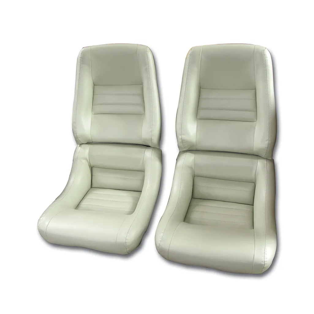 C3 1978-1982 Corvette "Leather-Like" Vinyl Seat Covers - 4-Inch Bolster - Pair
