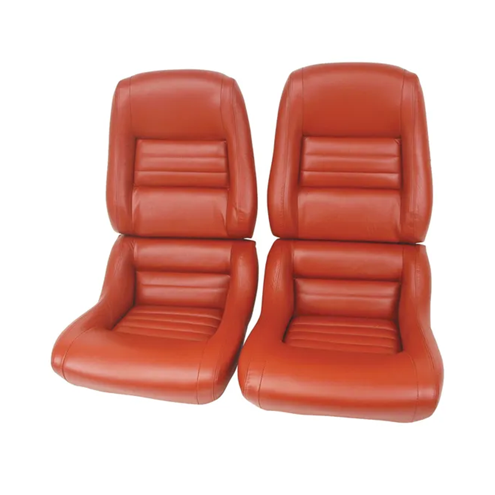C3 1979-1981 Corvette Mounted Leather Seat Covers 100% Leather - 2-inch Bolster
