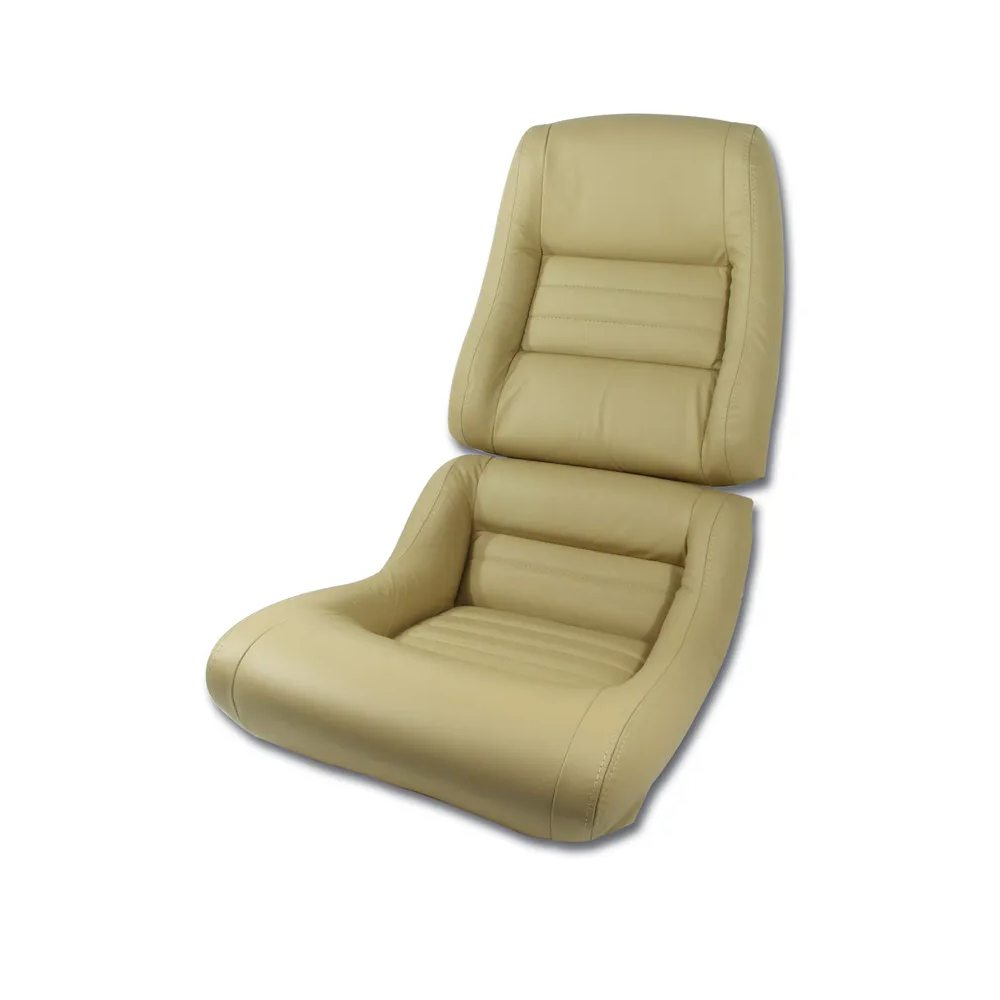 C3 1979-1981 Corvette Mounted Leather Seat Covers 100% Leather - 2-inch Bolster