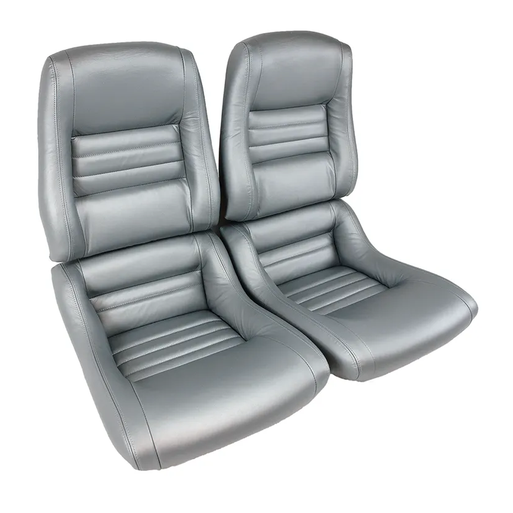 C3 1979-1981 Corvette Mounted Leather Seat Covers 100% Leather - 2-inch Bolster