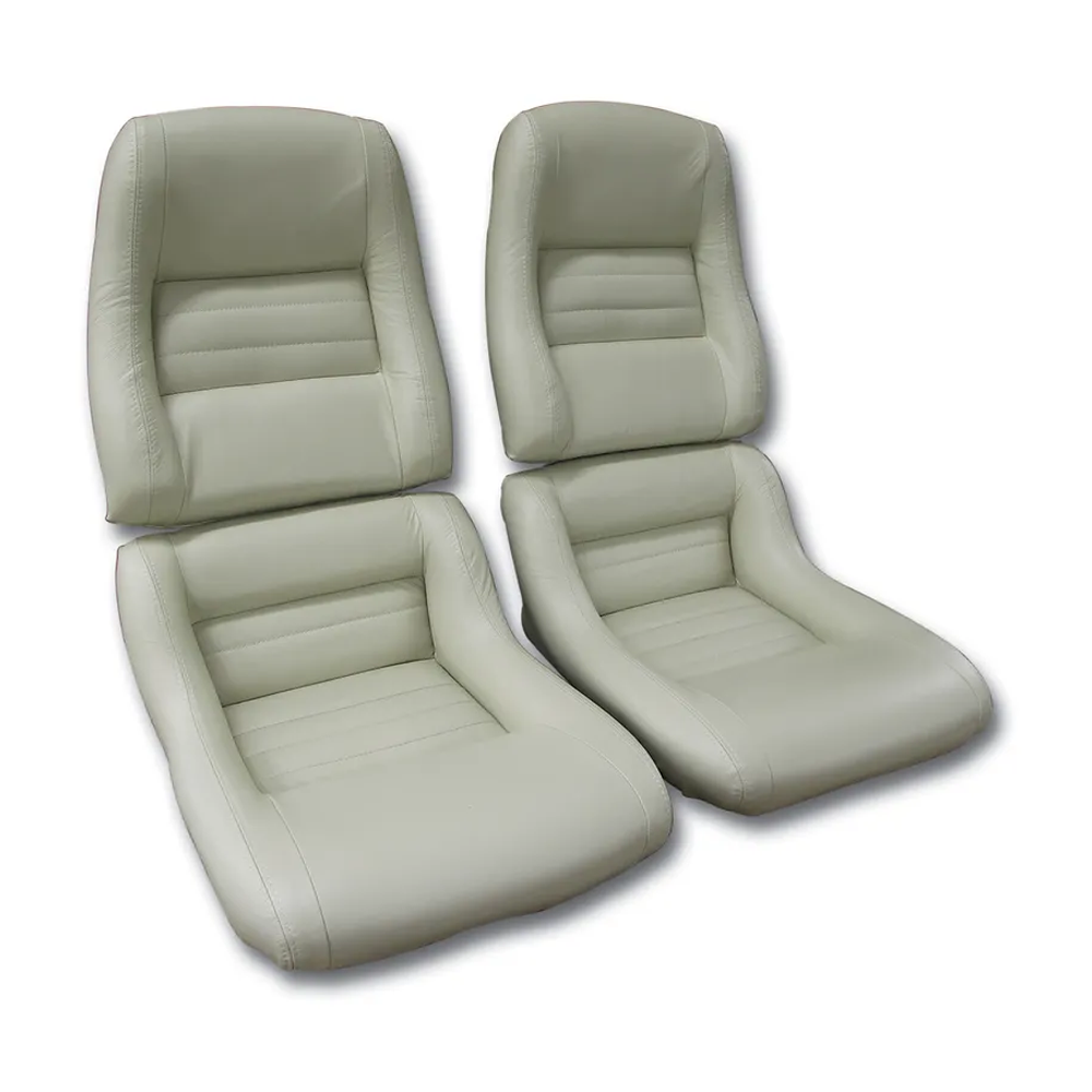 C3 1979-1981 Corvette Mounted Leather Seat Covers 100% Leather - 2-inch Bolster
