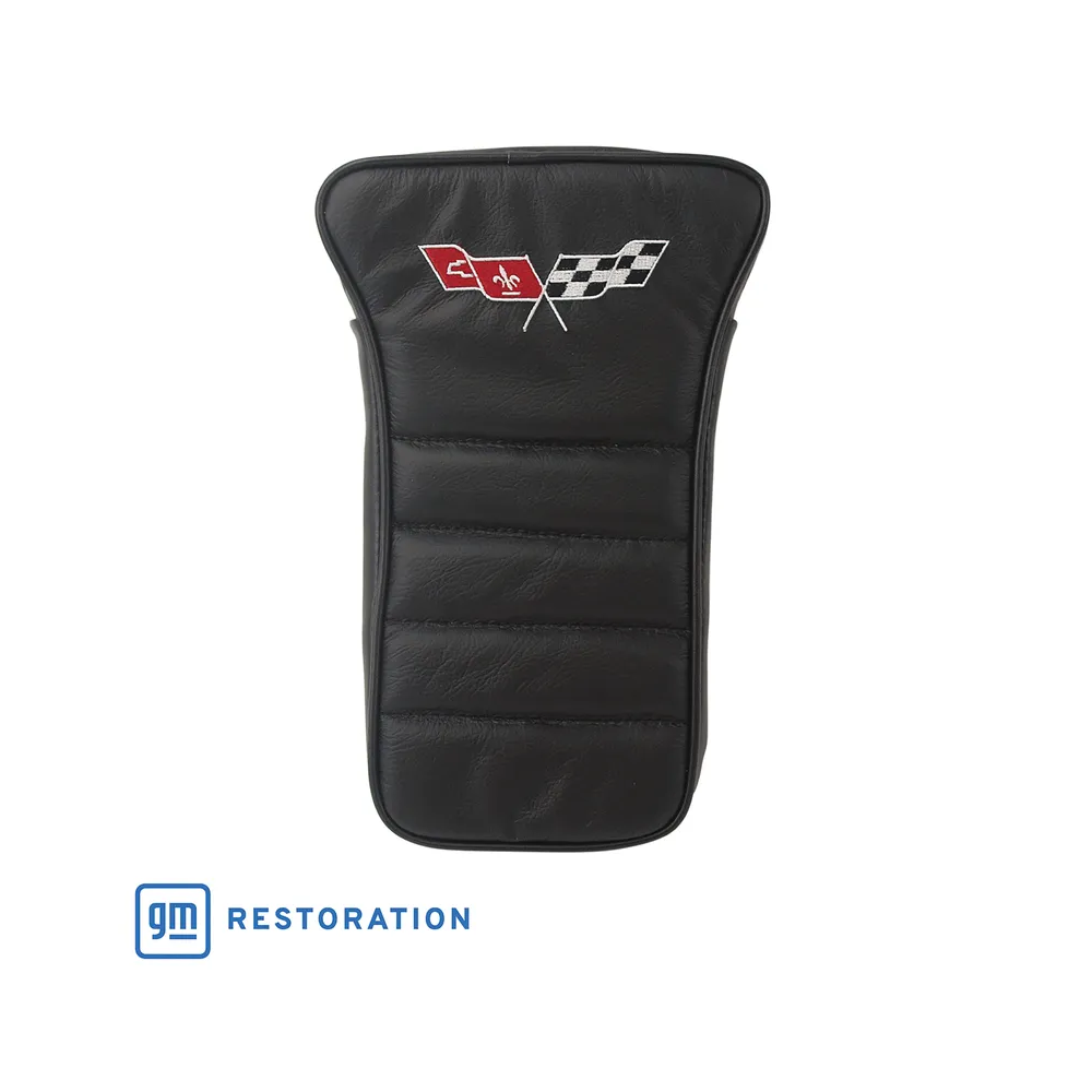 C3 1979-1981 Corvette Center Armrest With Embroidered C3 Cross Flags