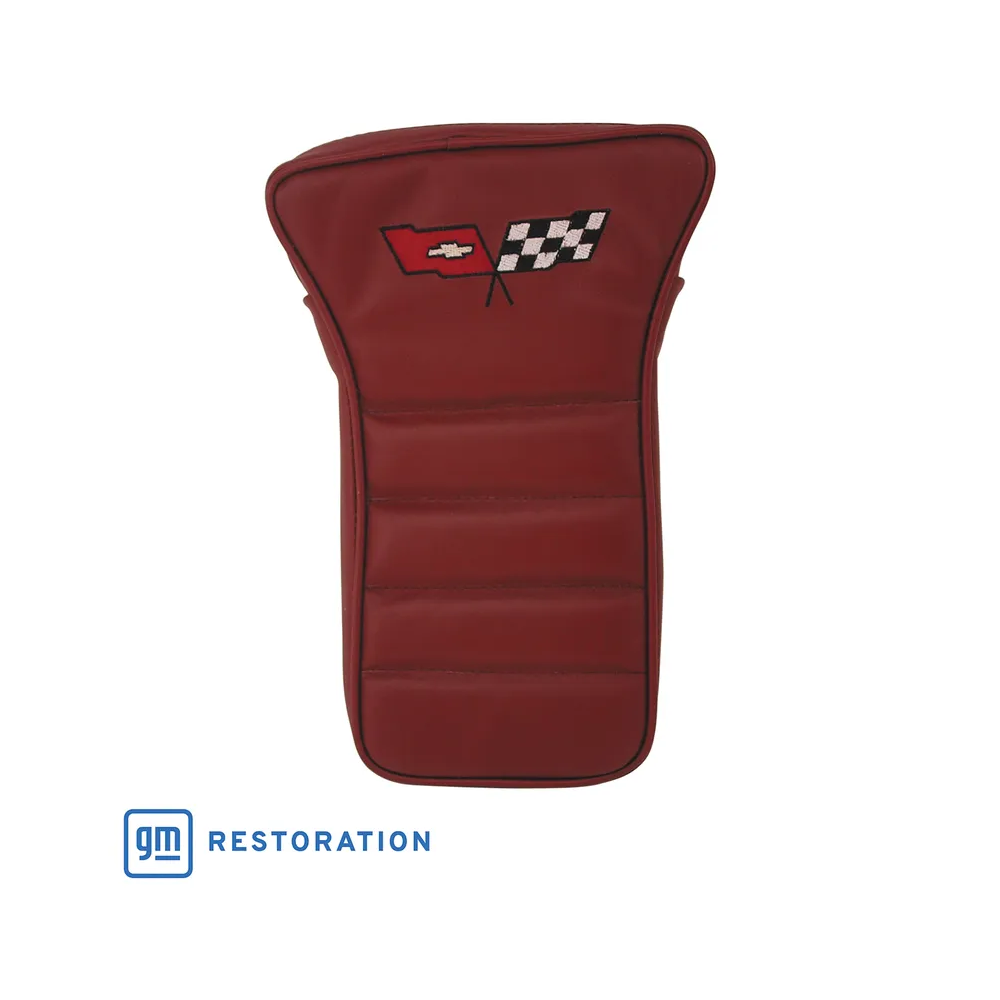 C3 1982 Corvette Center Armrest With Embroidered C3 Cross Flags