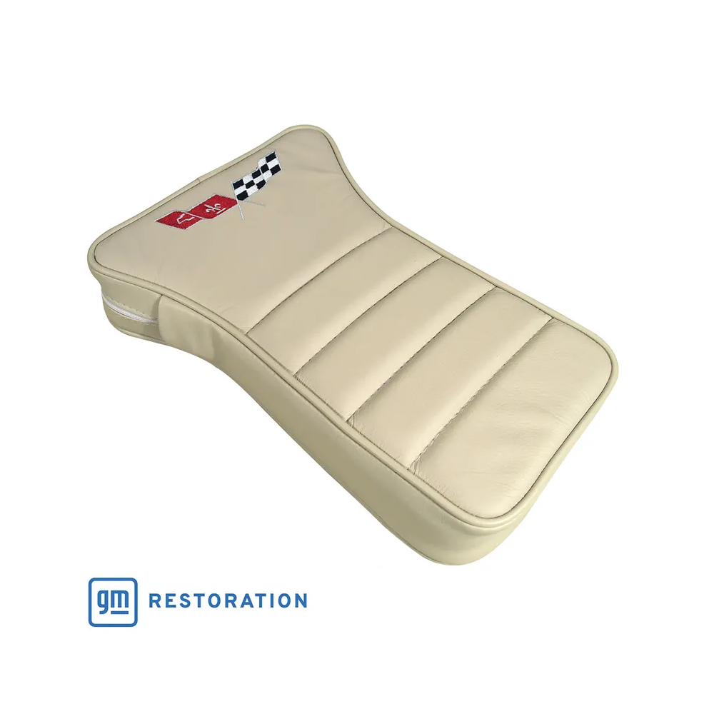 C3 1979-1981 Corvette Center Armrest With Embroidered C3 Cross Flags