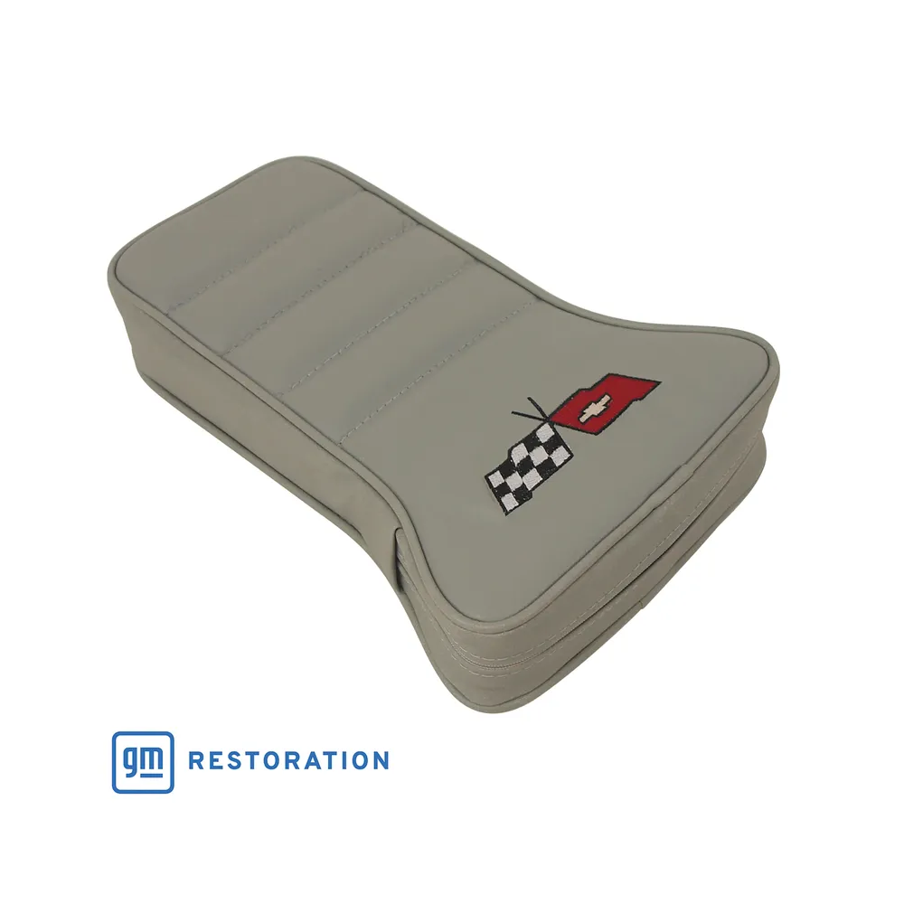 C3 1982 Corvette Center Armrest With Embroidered C3 Cross Flags