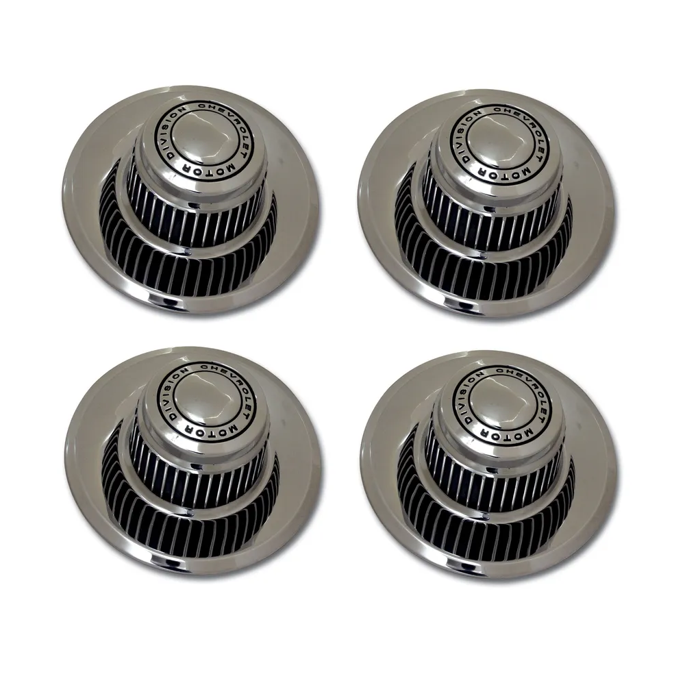 C3 1968-1982 Corvette Rally Wheel OE Spec Hubcap Set - 4Pc