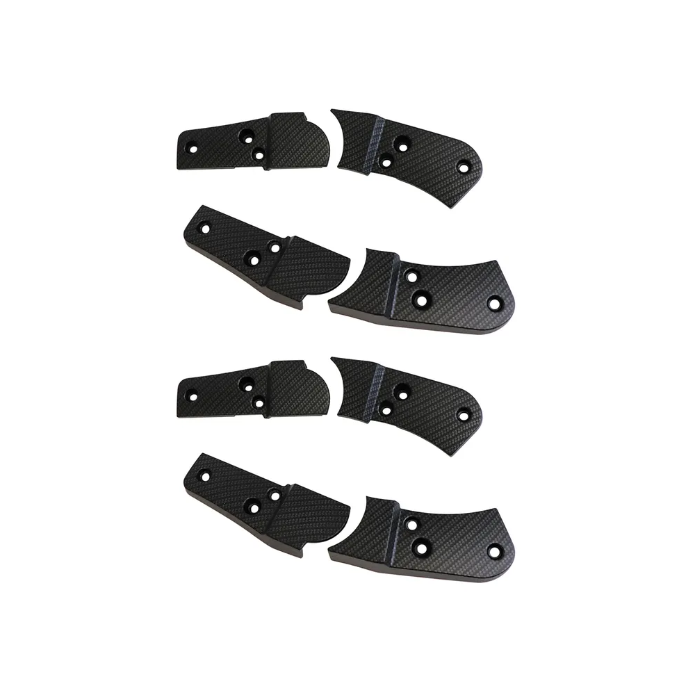 C3 1978-1982 Corvette Hydro Carbon Seat Hinge Cover Set - 8Pc