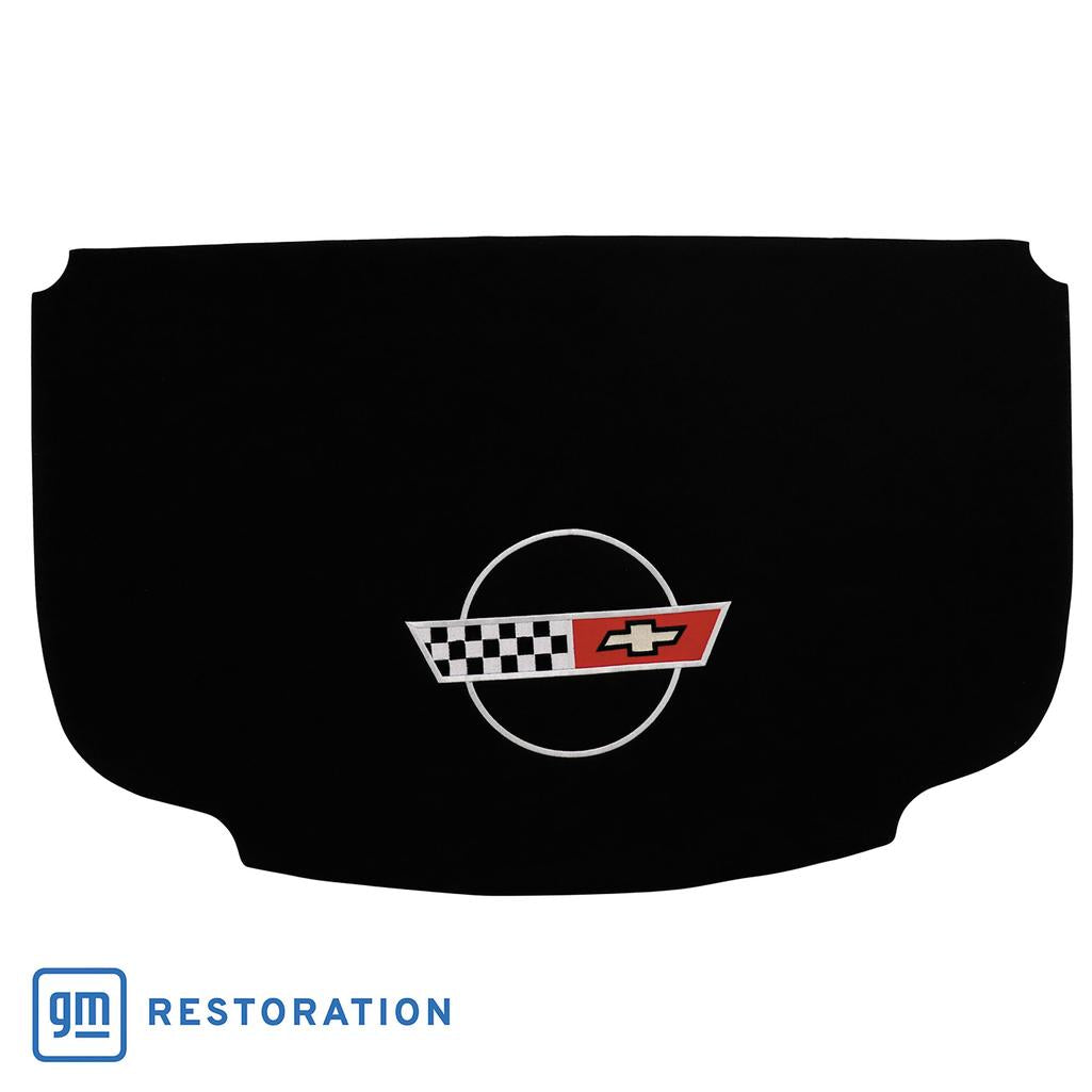C4 1984-1985 Corvette Embroidered Coupe Roof Panel Headliner - Black