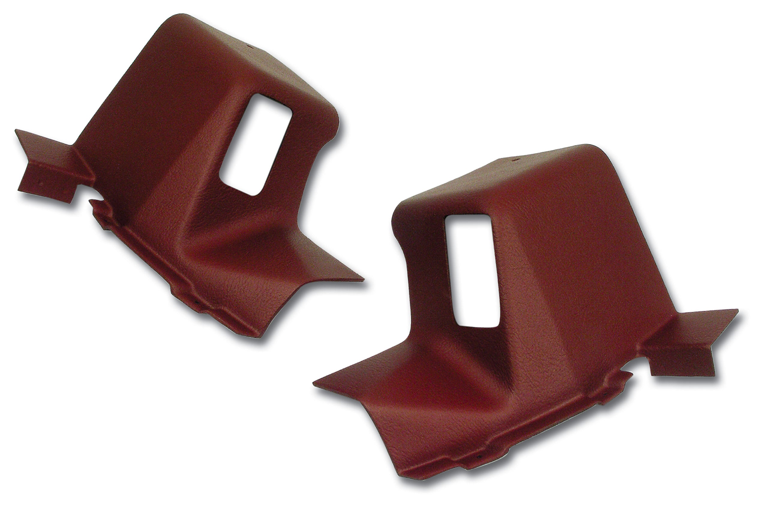 C3 1968 Corvette Interior Rear Quarter Panel Extensions Coupe - Dark Orange