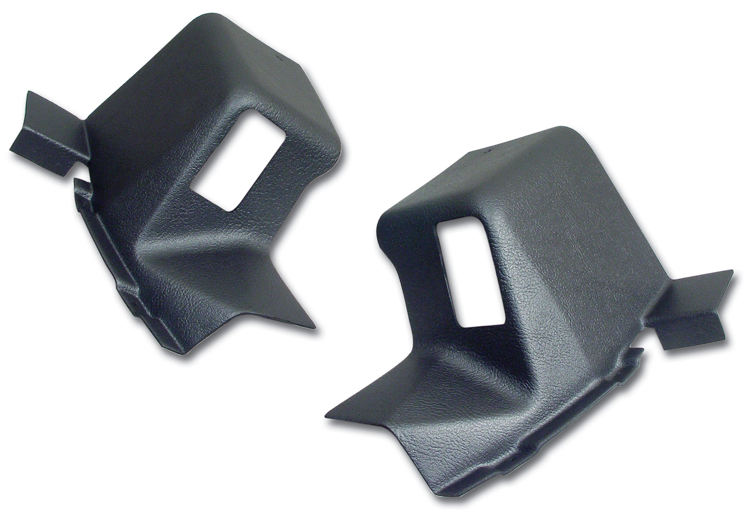 C3 1968-1969 Corvette Interior Rear Quarter Panel Extensions Coupe - Gunmetal