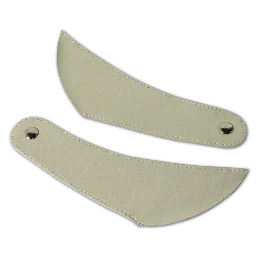 C1 1956-1957 Corvette Convertible Top Lid Tabs - Beige