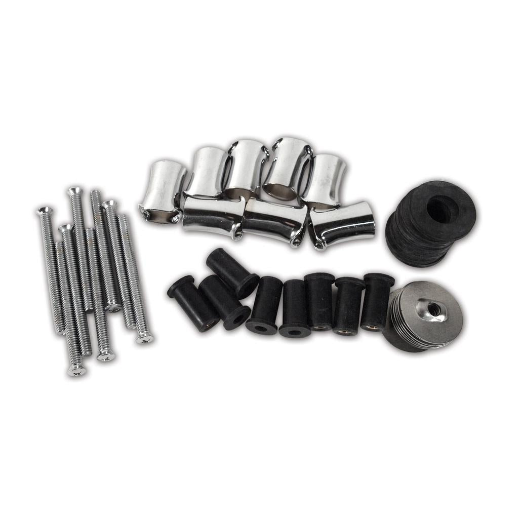 C3 1968-1982 Corvette Luggage Rack Hardware Kit, 6 & 8 Hole Stainless Steel