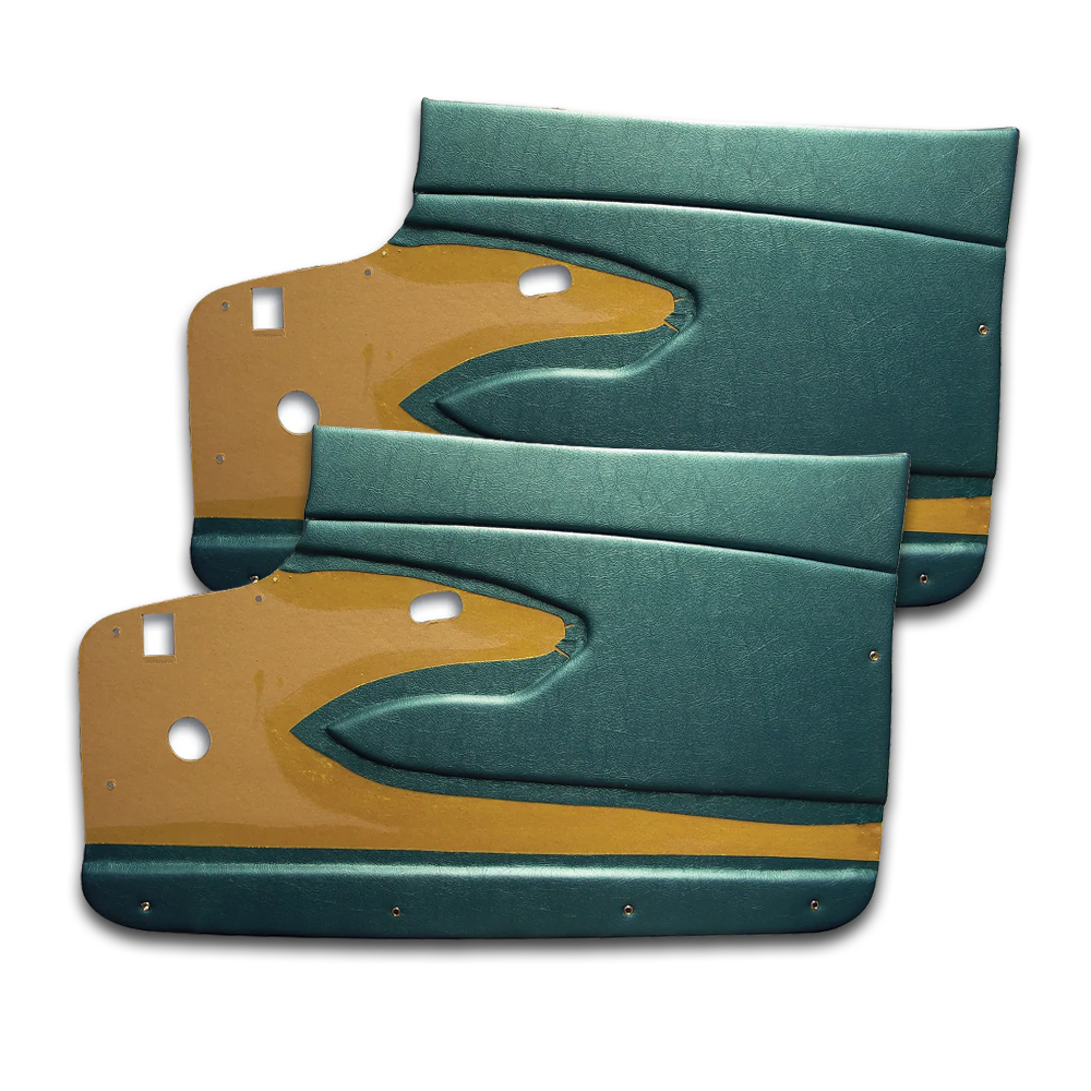 C1 1959 Corvette Door Panels - Metal Support - Pair