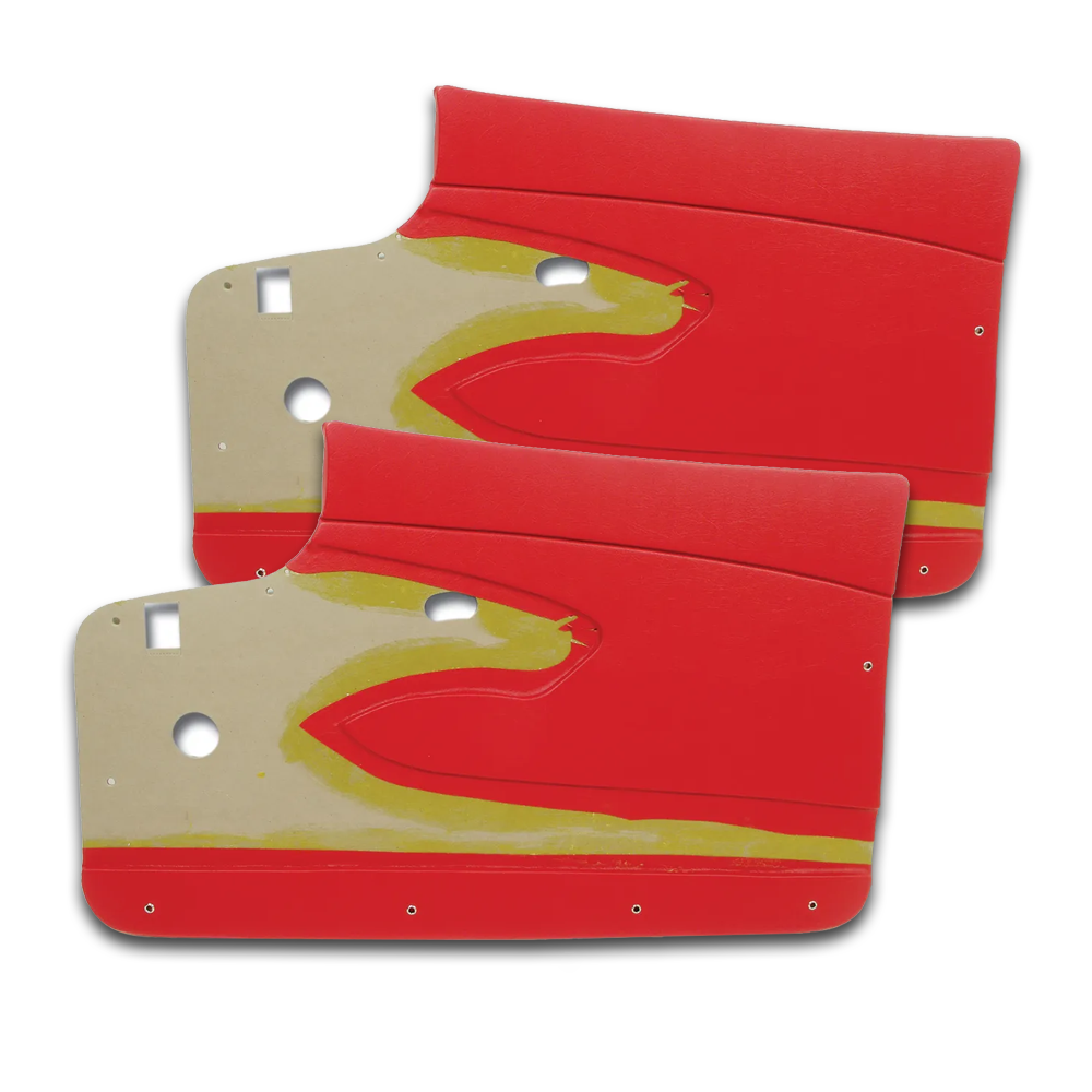 C1 1959 Corvette Door Panels - Metal Support - Pair