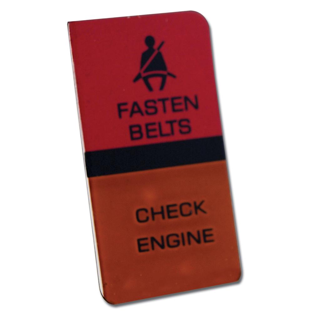 C3 1980-1982 Corvette Lens, Seat Belt Warning/Check Engine