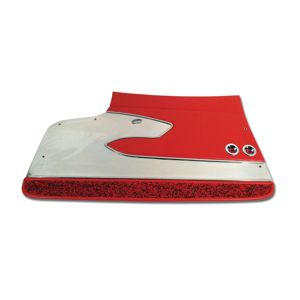 C1 1960 Corvette Door Panels - Red Deluxe - Pair