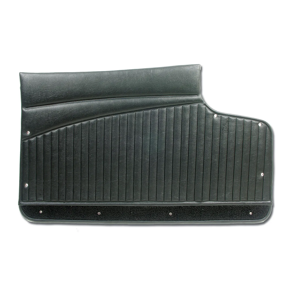 C1 1962 Corvette Door Panels - Black Metal Support - Pair